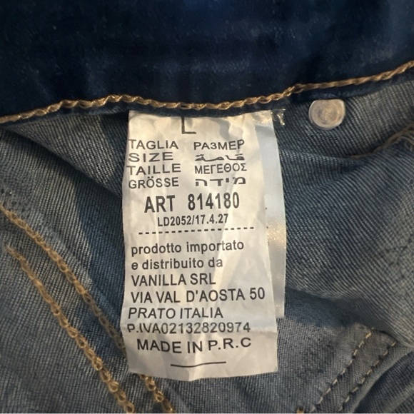 Demin Rhinestone Embellished Jeans / Styled Italy - Picture 5 of 5